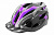 Шлем ВЕЛО защит. FSD-HL021 (out-mold) (L) 58-60 см, чёрно-пурпурный 600124