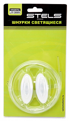 Шнурки JY-3009 светящиеся, 1 диод, 2 режим, под б. CR2032 зелёные 560166