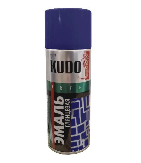 Краска темно-синий глянец, KUDO, 520 мл. KU-10113