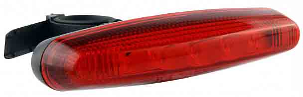 Фонарь стоп, пл, JY-602Т, 5 LED, 4 реж, 2хААА, красный, 560009