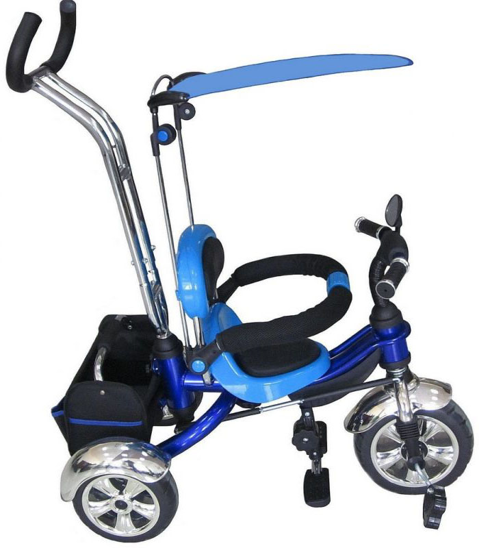 Trike SUPER ST4В (KR-01) (колеса ПВХ 10 и 10д) ручка дуга синий-2 Trike SUPER ST4В (KR-01) (колеса ПВХ 10 и 10д) ручка дуга синий-2
