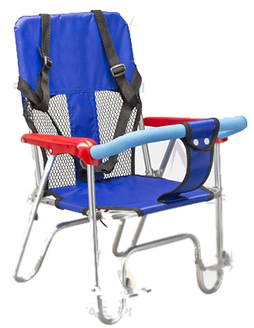Сиденье на багажник, складное, ткань, St.JL-190, синие, 280015