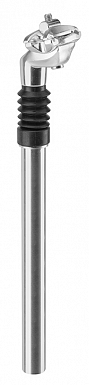 Подседельный штырь с амортиз. ф 25,4 L 350 мм AL, KWY-6-07, рег. крепл. серебро 350092