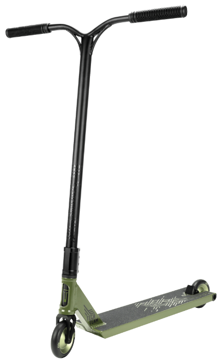 Самокат парковый AL кол. 110 мм ТТ SHREDER green, дэка 516х14 см, Abec 9