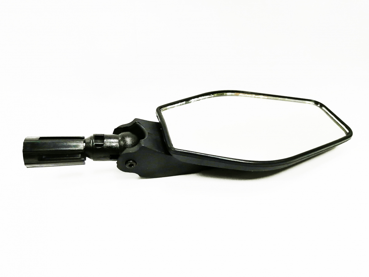 Зеркало пл, MIRROR ромб, 11570 мм. L 150, в ручку, чёрное, 6-310
