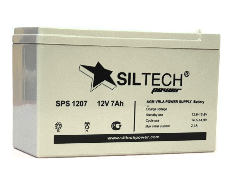 АКБ 12V7AH SILTECH SPS 1207 (150-65-95) эл. мобиль, гелевый