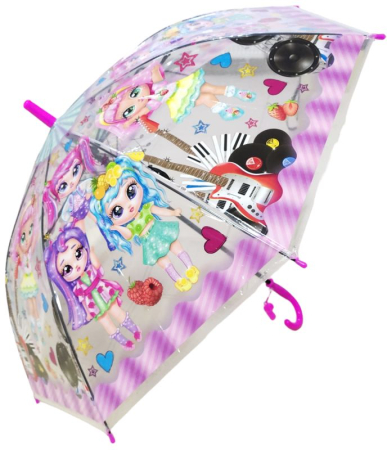 Зонт UM50T-FLOL "Играем вместе", Куклы модницы, 50 см.