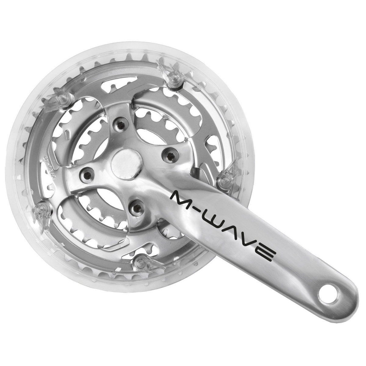 Шатуны  8-9ск, MIGHTY M-WAVE серебро, 5-351237
