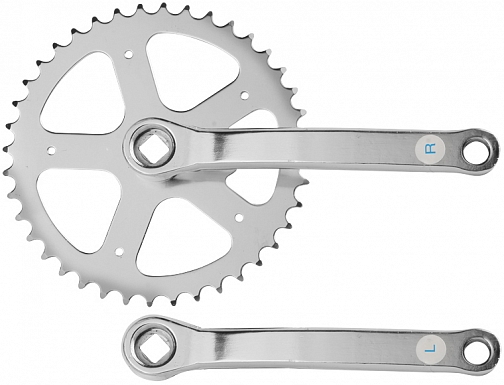 Шатуны мет. хром. 1 зв. 1/2 х 1/8 40 зуб. L165 мм под квад. Prowheel S106 P 710
