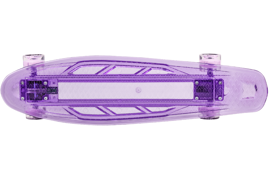Скейт-Пениборд ТT Transparent Light 27 (дэка пл. 69 LED подсв.), purple, Abec 7 Chrome