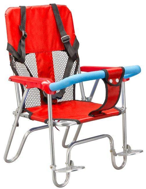Сиденье на багажник, складное, ткань, St.JL-189, красное, 280014