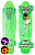 Скейт-Пениборд FISH (дэка пл. (22) 55х13,5 LED подсв.), прозрачно-зеленый, 9933G, 608 Z 