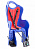 Сиденье за подсидел. трубу, (сзади), регул. подножки, ELIBAS Т, синие, Италия, 280030