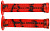 Ручки руля 145 мм, ВМХ, 2е заглушки, красные 3172661-55