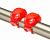 Фонари перед+задн. силикон, JY-267-18, 2 LED, 2 реж, красные, 560151