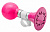 Дудка-клаксон 89Р-01 мет/пвх, розовый 210237