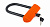 Противоугонка ключ 205x140мм, Subrosa Shield, U-Lock, черно-оранжевая, 503-14002