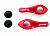 Рога на руль AL, L75мм, VENZO VZ-E04-007, красные, в упаковке