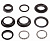 Рулевой наб. резьб. 1-1/8 ф28,6 подш. 22ш. полуинтегр. Ф44мм, FP-H805А, чёрный, 170104
