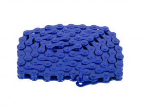 Цепь BMX 1ск. Rant Max 410, 1/2"X1/8" 90зв, 229г, с замком, синяя 404-18082