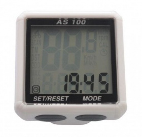 Велокомп ASSIZE AS-100, 13 функций, серебристый Таивань 330100