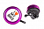 Звонок AL/пл. 45A-04, I love my bike, фиолетовый, NN005405