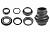 Рулевой наб. резьб. 1 ф25,4 подш. 16ш, внеш. чашки ф30мм, KL-B202, чёрный, 170115